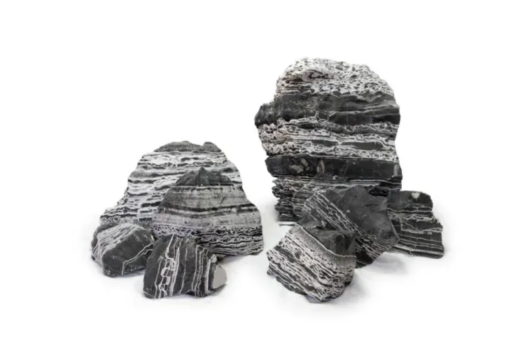REPTILE PLANET Décoration pour aquarium pierre black multiwhite Reptiles Planet - Taille M