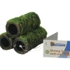 AQUADISTRIB Décoration pour crevettes d'aquarium coloris vert avec mousse Superfish Shrimp Home - Taille M 6 x 6,5 x 5,5 cm