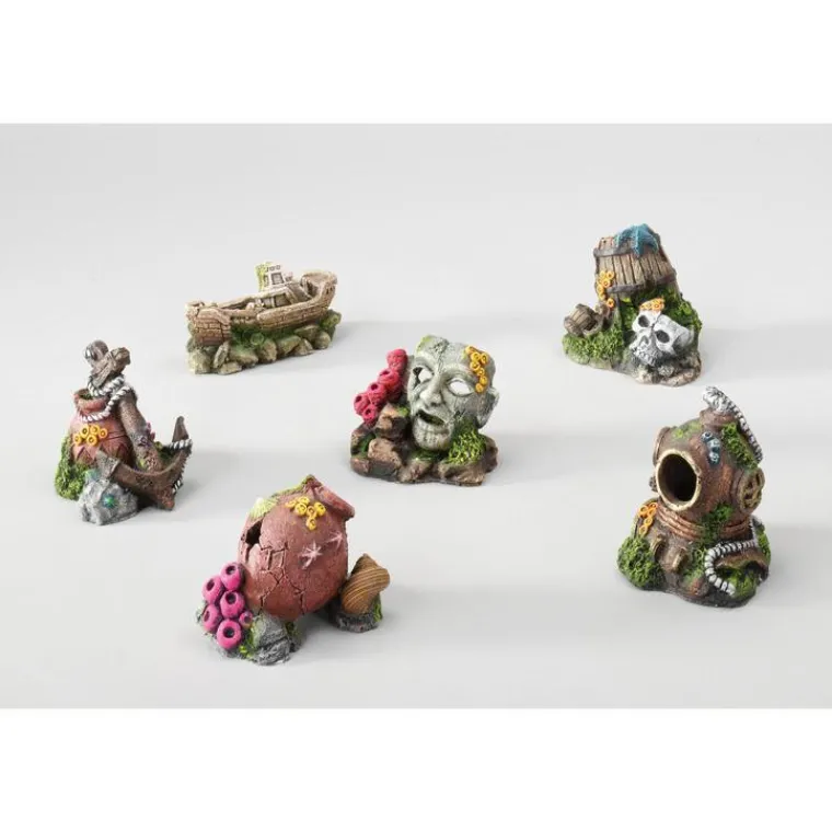 EUROPET Décors assortis pour aquarium 7 à 10 cm