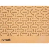 SCRUFFS Dessous de gamelle coloris marron en liège motifs os – 40 x 30 cm
