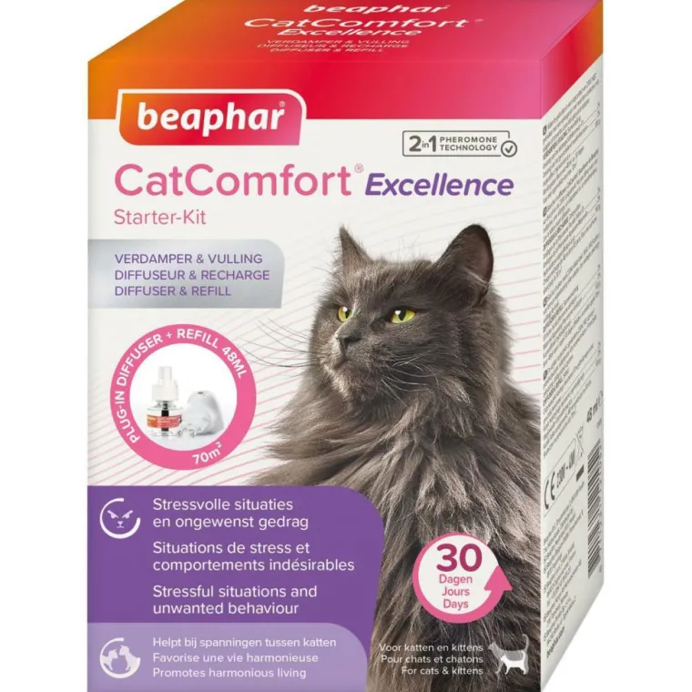 BEAPHAR Diffuseur de phéromones pour chat CatComfort Excellence avec recharge