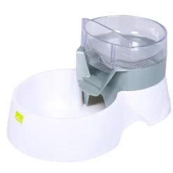 EUROPET Distributeur eau et nourriture pour chien coloris noir - 28,5 x 18,5 x 16 cm
