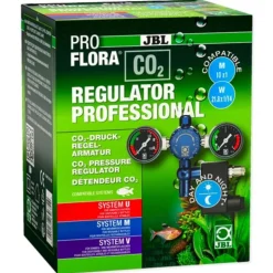 BLUE CORAL Détendeur électrovanne pour kit CO2, haute performance - JBL ProFlora CO2 Regulator Pro