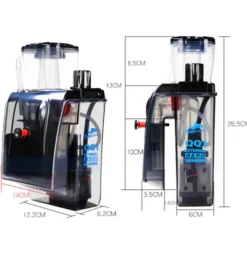 BLUE CORAL Ecumeur ultra-performant pour aquariums - adapté jusqu'à 100L, BUBBLE MAGUS - modèle QQ1