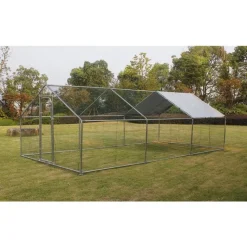 LIFLAND Enclos run volailles gris de 18 m²