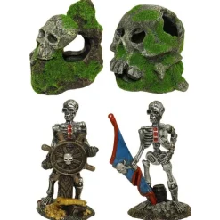 TYROL Figurine de pirate et tête de mort
