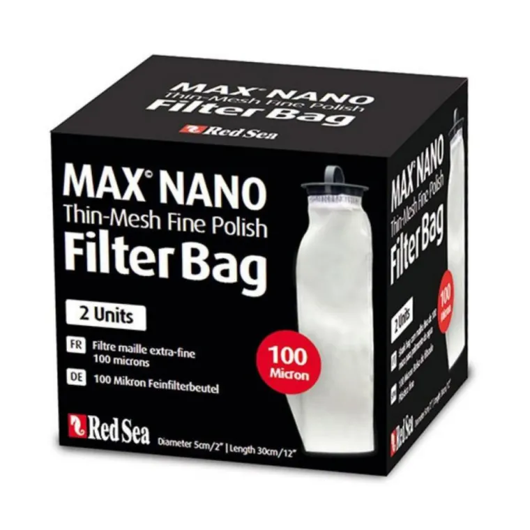 BLUE CORAL Filter Bag Max Nano nylon 100 microns - RED SEA - Lot de 2