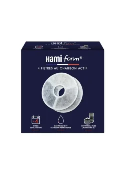 HAMIFORM Filtre à charbon actif pour fontaine à eau 2 L coloris blanc - x 4