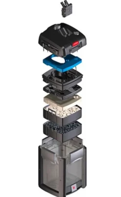 BLUE CORAL Filtre d'aquarium thermique, capacité jusqu'à 250L, EHEIM professionel 4+