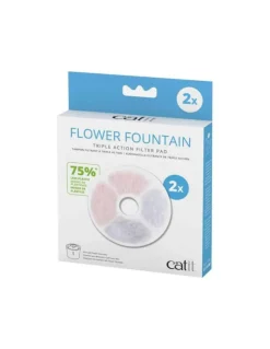 CATIT Filtres triple action fontaine à eau fleur pour chat - x 2