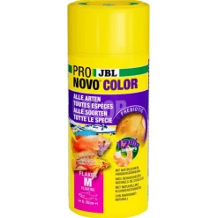 JBL Flocons pour poissons d'aquarium couleurs vives Pronovo Color Flakes M - 250 ml