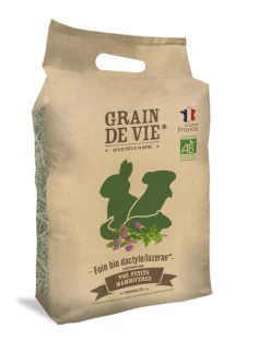GRAIN DE VIE Foin bio dactyle luzerne pour petits mammifères - 25 L