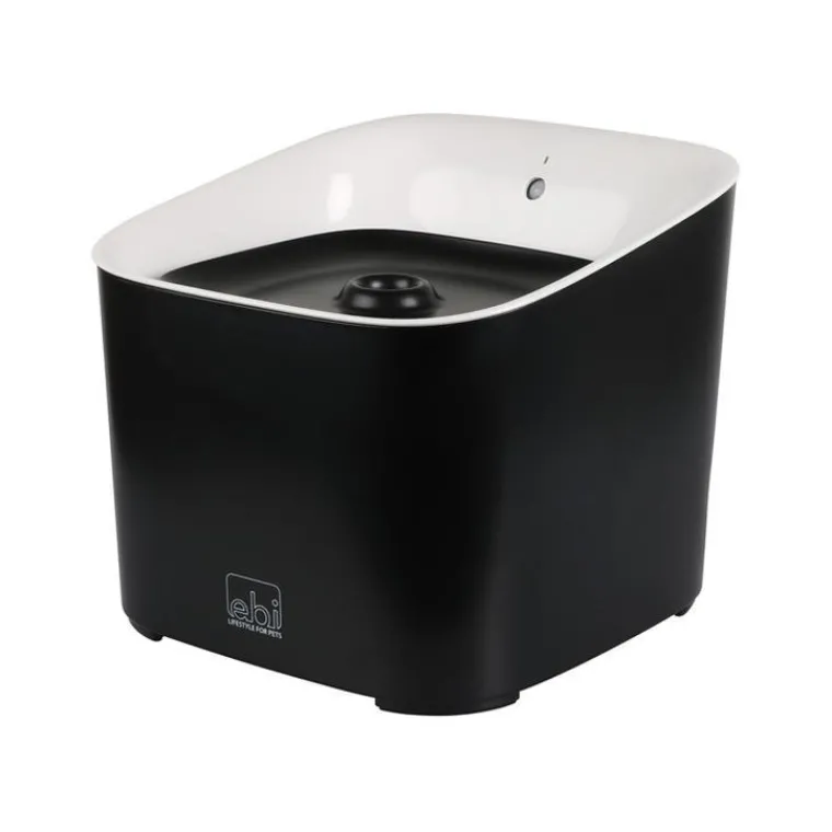 EBI Fontaine à eau pour chat coloris noir et blanc en plastique Manoa - 3 L