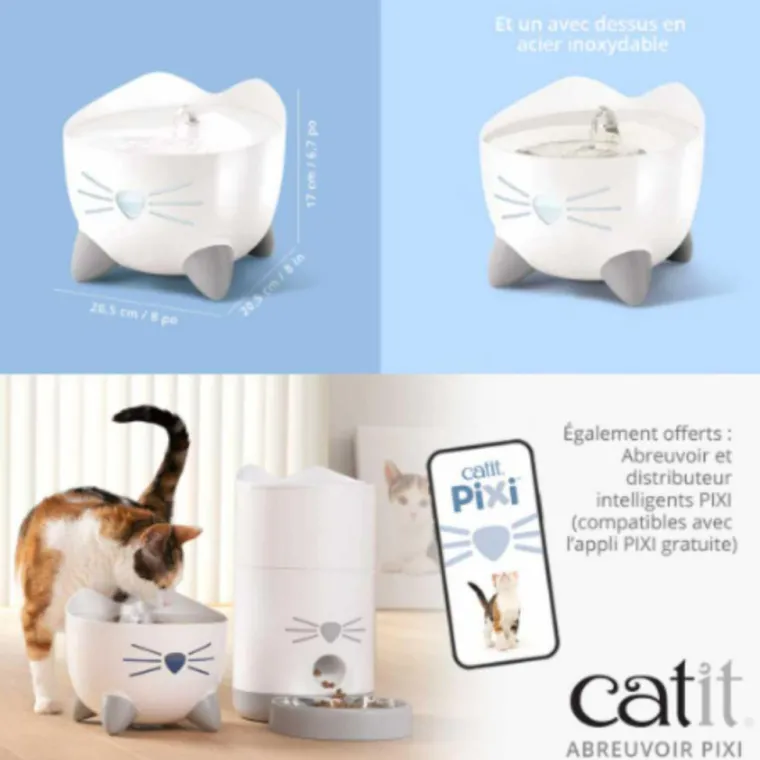 CATIT Fontaine à eau pour chat Pixi - 2,5 L