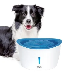 ZEUS Fontaine à eau pour chien coloris blanc - 6 L