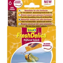 TETRA FreshDelica Blood-Worms Natural Snack - - 16x3g (48g total)