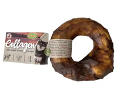 BUBIMEX Friandise à mâcher pour chien en vrac donut de collagène au canard – Ø 10 cm – Prix à la pièce