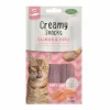 BUBIMEX Friandise en crème pour chat saumon et krill Creamy x 4 - 60 g