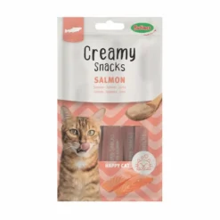 BUBIMEX Friandise en crème pour chat au saumon Creamy x 4 - 60 g