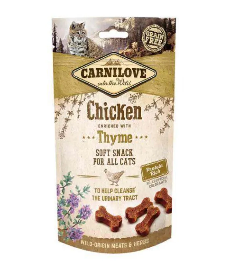 CARNILOVE Friandise pour chat snack demi-sec au poulet - 50 g