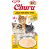 CHURU Friandise pour chats au poulet et fromage Inabara - 4 x 14 g