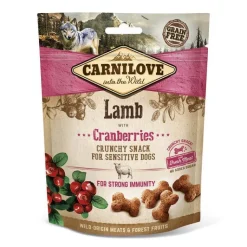 CARNILOVE Friandise pour chien snack goût agneau à la canneberge - 200 g
