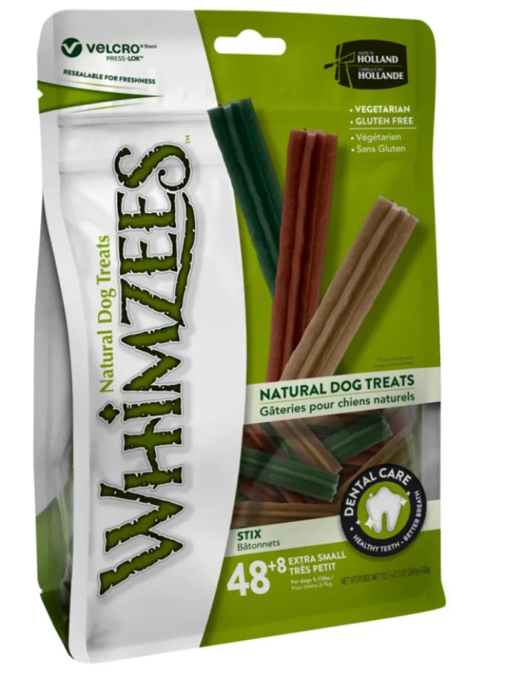 WELLPET Friandise pour chien Whimzees Stix XS en sachet de 420 gr