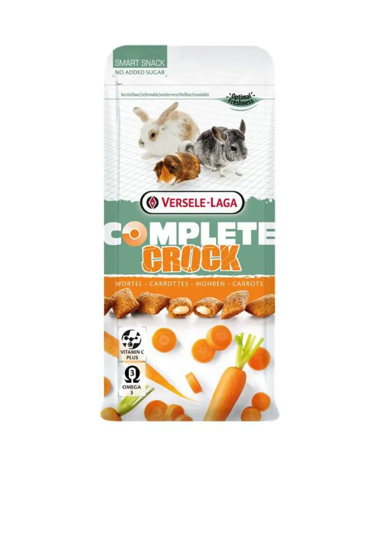 VERSELE LAGA Friandise pour petits lapins et rongeurs Crock Complete Carottes - 50 g