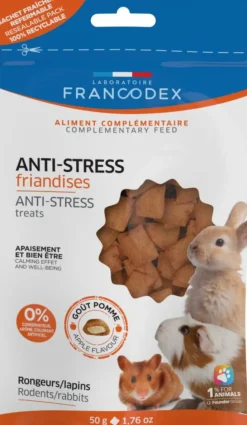 FRANCODEX Friandises anti-stress pour NAC goût pomme - 50 g