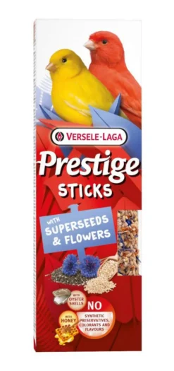 VERSELE LAGA Friandises pour canaris Prestige Sticks Super Graines & Fleurs - 2 x 30 g