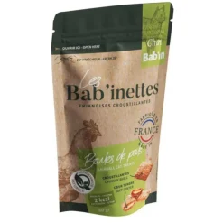 BABIN Friandises pour chat au poulet boules de poils Bab'in Les Bab'inettes - 60 g