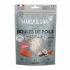 MARLY & DAN Friandises pour chat tendres bouchées boules de poils - 40 g