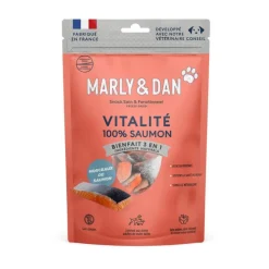 MARLY & DAN Friandises pour chien 100 % saumon Vitalité - 50g