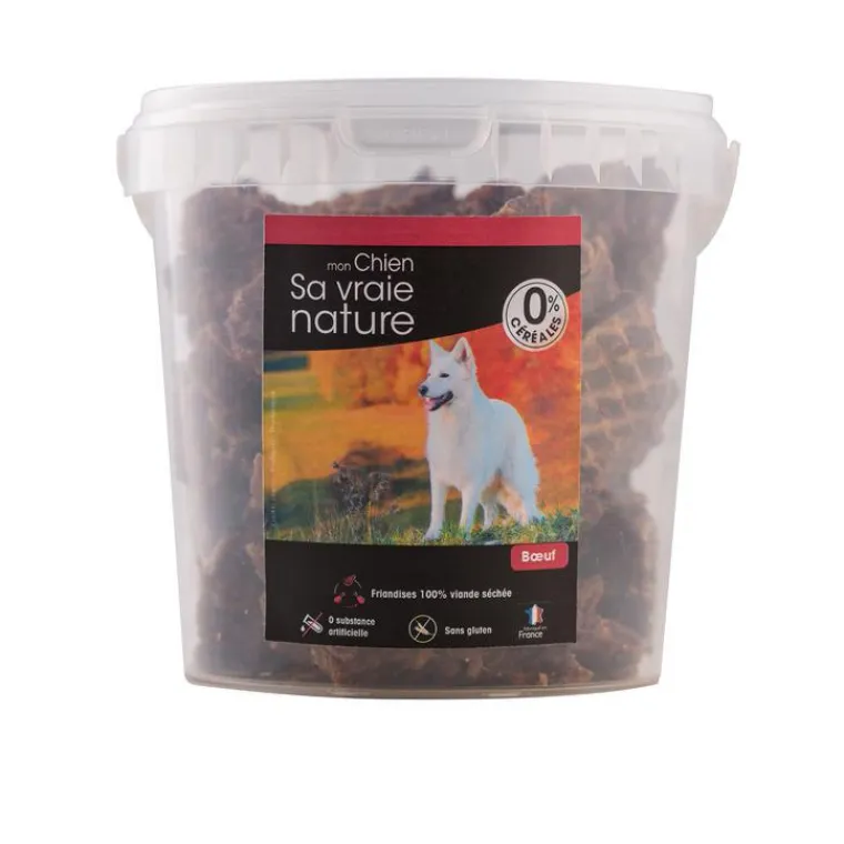 SA VRAIE NATURE Friandises pour chien 100% viande de boeuf séchée - 350 g