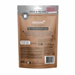 MARLY & DAN Friandises pour chien barres à mâcher peau et pelage - 80 g