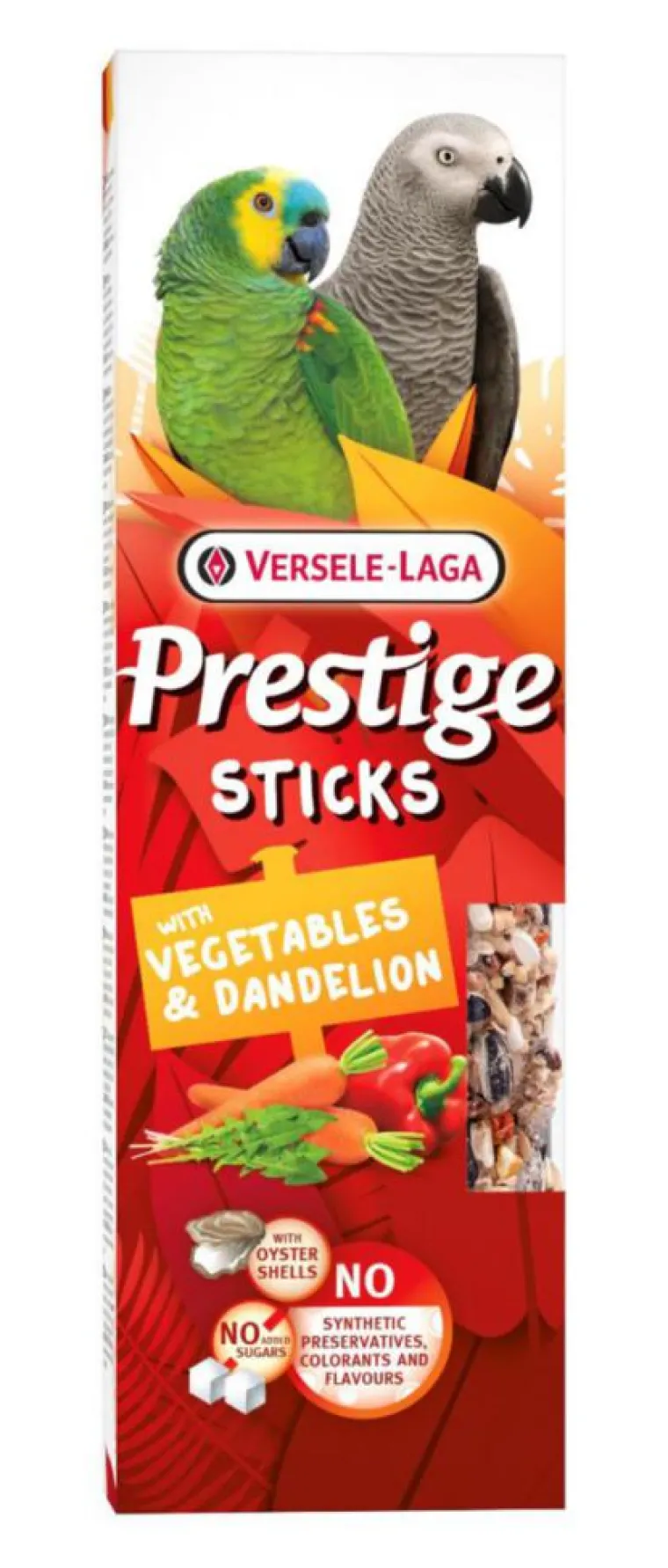 VERSELE LAGA Friandises pour perroquets Prestige Sticks Légumes & Pissenlit - 2 x 70 g