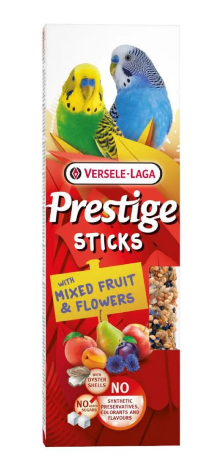 VERSELE LAGA Friandises pour petites perruches Prestige Sticks Mélange de Fruits & Fleurs - 2 x 30 g