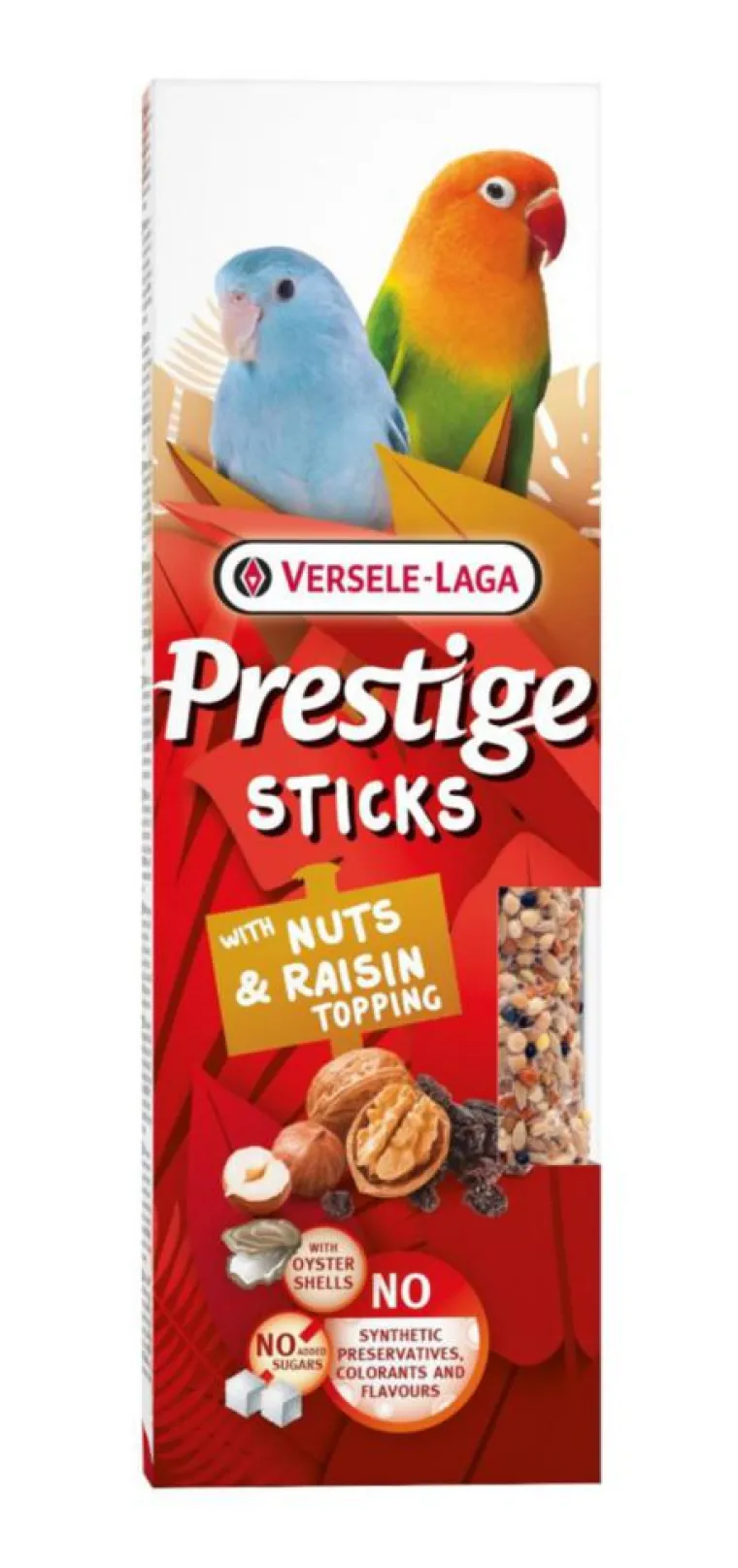 VERSELE LAGA Friandises pour petits perroquets Prestige Sticks Noix & Garniture de Raisin - 2 x 30 g