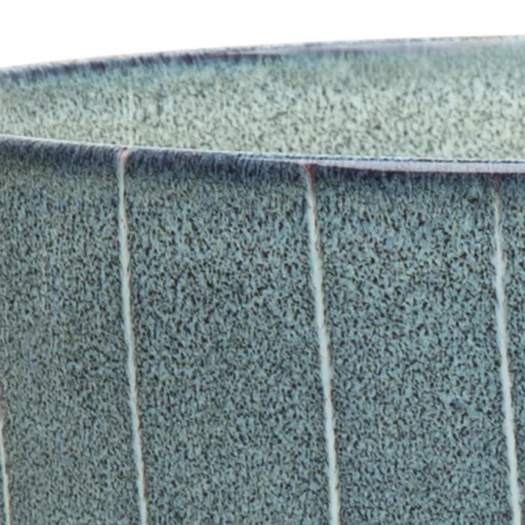 SCRUFFS Gamelle pour chat en grès coloris gris avec rayures Reactive Glaze - 13 x 13 x 3 cm