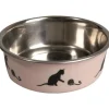 FLAMINGO Gamelle pour chat en inox rose Bella - 10 cm