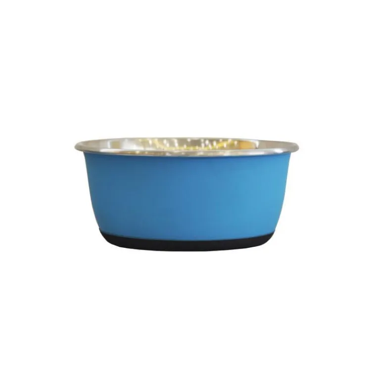 GIRARD Gamelle pour chien et chat coloris bleu mat en inox Tyrol – 950 ml