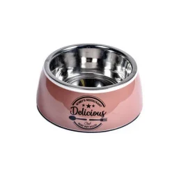 BOBBY Gamelle pour petit chien et chat coloris rose en mélamine Delicious – Taille XS