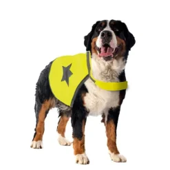 EUROPET Gilet de sécurité jaune fluo pour chien 64 cm