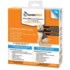 ADAPTIL Gilet relaxant pour chien coloris gris ThunderShirt - Taille S