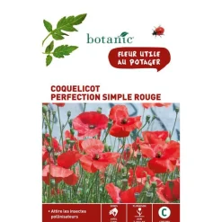 BOTANIC® Graines de coquelicot perfection simple rouge - graines à semer