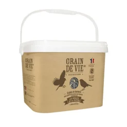 GRAIN DE VIE Graines de tournesol et granulés aux insectes pour oiseaux - 4,5 kg