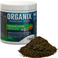 BLUE CORAL Granulé végétarien pour poissons, 100% naturel, OASE AQUARIUM Veggievore - 250ml