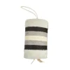 BOBBY Griffoir cylindrique en corde gris avec plumes naturelles Griffoir Roll - 21 x 12 x 14 cm
