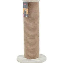 ZOLUX Griffoir mural d’angle à poser beige contreplaqué chanvre - 31 x 31 x 64 cm