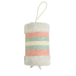 BOBBY Griffoir roll avec plumes rose vert blanc